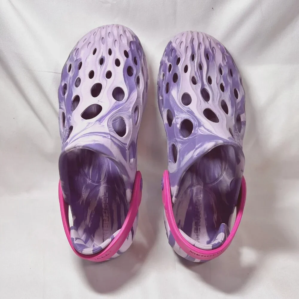 Merrell Hydro Moc Water Shoes-Kids size 4-Mrs1480 1-Purple/lilac/Pink-Slip On